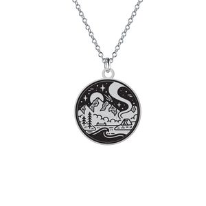 آویز تزئینی خودرو هایکا مدل فانتزی منظره طبیعت کد a.h 935
