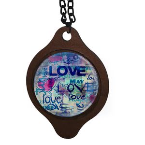 آویز تزیینی خودرو طرح love کد 1075