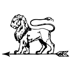 استیکر خودرو پویا مارکت طرح شیر کد 1428