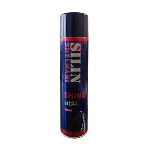 اسپری براق کننده لاستیک خودرو سیلین مدل shine حجم 650 میلی لیتر