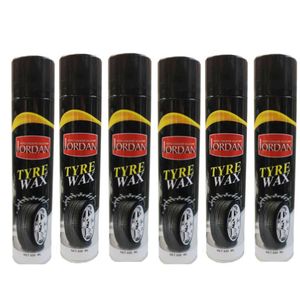 اسپری تمیز کننده لاستیک خودرو جردن کد j6 حجم 650 میلی لیتر بسته 6 عددی