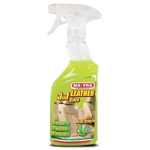 اسپری تمیزکننده چرم خودرو مفرا مدل leather care 3in1 حجم 500 میلی لیتر