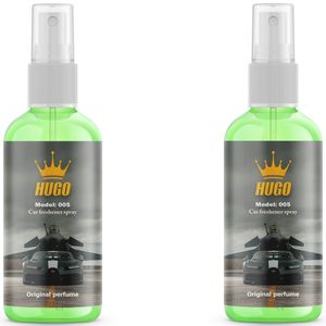 اسپری خوشبوکننده خودرو هوگو مدل 005 با رایحه perfume حجم 50 میلی لیتر میلی‌ لیتر بسته 2 عددی