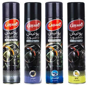 اسپری داشبورد خودرو کاسپین مدل s369 حجم 300 میلی لیتر بسته 4 عددی