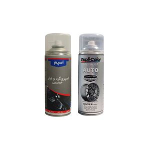 اسپری رنگ رینگ نقره ای و چراغ دودی دوپلی کالر مدل wd2 حجم 400 میلیلیتر