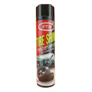 اسپری واکس لاستیک خودرو  اس تی ان مدل shine حجم 650 میلی لیتر