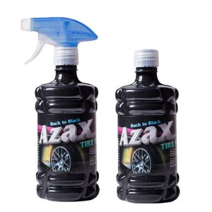 اسپری واکس لاستیک خودرو آزاکس مدل tws 50 حجم 500 میلی لیتر بسته دو عددی