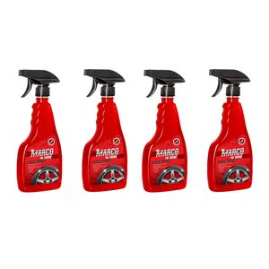 اسپری واکس لاستیک خودرو مارکو مدل m5 حجم 500 میلی لیتر بسته 4 عددی