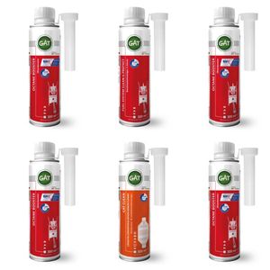 اکتان بوستر 8 پوینت و تمیزکننده سیستم سوخت رسانی و کاتالیزورشوی گات مدل full حجم 300 میلی لیتر بسته 6 عددی