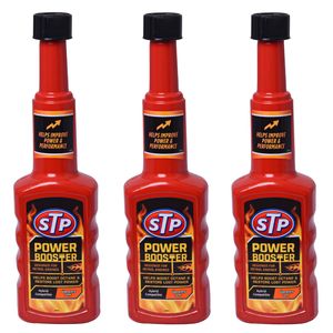 اکتان بوستر و تمیز کننده سیستم سوخت اس تی پی مدل power boost حجم 200 میلی لیتر بسته 3 عددی