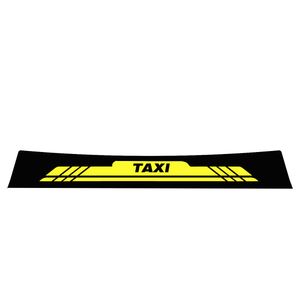 برچسب آفتابگیر شیشه جلو مدل taxi sam01 مناسب برای سمند