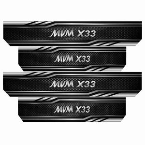 برچسب بدنه خودرو رایسان کد sp2039 مناسب برای mvm x33 بسته 4 عددی