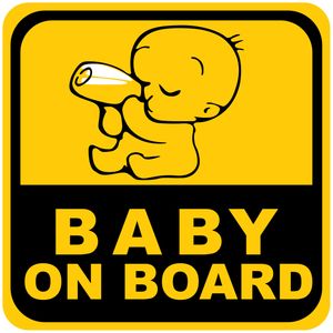 برچسب بدنه خودرو طرح baby on board مدل b 01