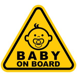 برچسب بدنه خودرو طرح baby on board مدل b 02
