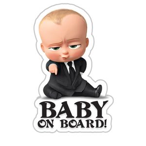 برچسب بدنه خودرو طرح baby on board مدل boss 02