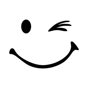 برچسب بدنه خودرو طرح smile کد b264