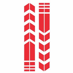 برچسب بدنه خودرو مهدیار طرح arrows شبرنگ کد sm112 r بسته ی دو عددی