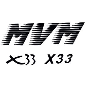 برچسب خودرو قاب زاپاس طرح mvm x33