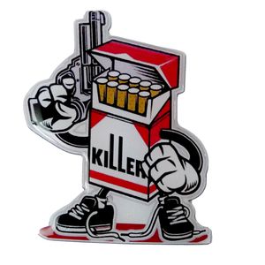 برچسب خودرو مدل ژله ای کد killer 01