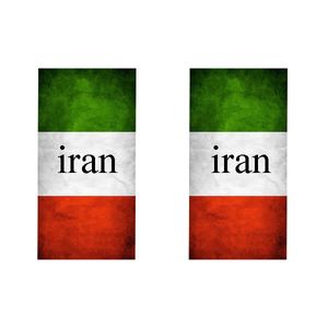 برچسب پلاک خودرو رایسان طرح ایران کد bp0016 مجموعه 2 عددی