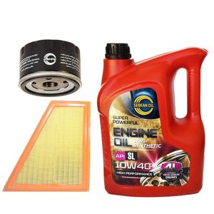بسته تعویض روغن سرکان مدل sl10w40 01 مناسب برای l90