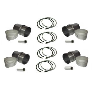 بوش و پیستون و گژن پین و رینگ دیناپارت مدل edm3 مناسب برای پژو 206 بسته 4 عددی