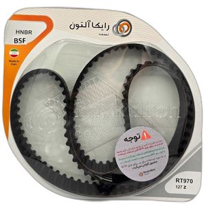 تسمه تایم رایکالتون مدل 127 دندانه bsf hnbr چهار لایه مناسب برای سمند ef7 و سورن ef7