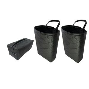 جای دستمال کاغذی خودرو مدل گلکسی به همراه سطل زباله خودرو بسته 3 عددی