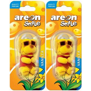 خوشبو کننده خودرو آرئون مدل smile vanilla بسته دو عددی