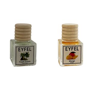 خوشبوکننده خودرو مدل جنگل استوایی و انبه حجم 10 میلی لیتر مجموعه 2 عددی