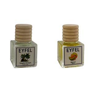 خوشبوکننده خودرو مدل جنگل استوایی و طالبی حجم 10 میلی لیتر مجموعه 2 عددی