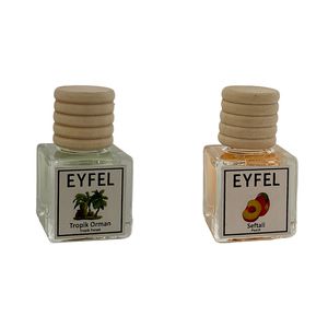 خوشبوکننده خودرو مدل جنگل استوایی و هلو حجم 10 میلی لیتر مجموعه 2 عددی
