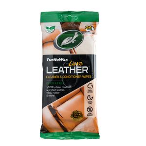 دستمال مرطوب خودرو ترتل واکس مدل leather بسته 24 عددی