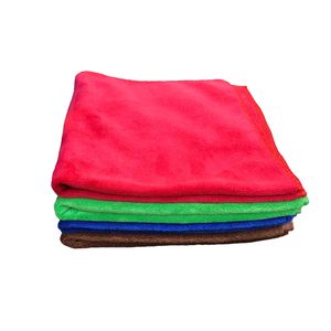 دستمال میکروفایبر نظافت خودرو لاکچری چرم مدل lc p400 بسته 4عددی