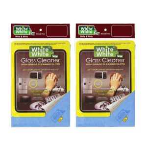دستمال نظافت شیشه خودرو مدل gold label بسته 2 عددی