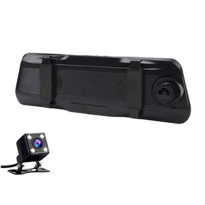 دوربین فیلم برداری ثبت وقایع خودرو مدل آینه ای لمسی 2 لنز dvr6