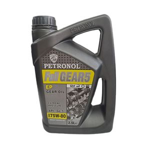 روغن دنده پترونول مدل فول گیر 75w80 gl 5 حجم 2.5 لیتر