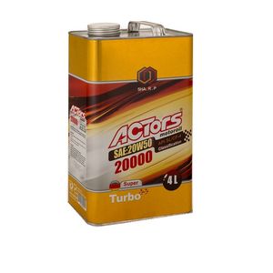 روغن موتور آکتورس مدل 20000(توربو پلاس) 20w50 sl_cf حجم 4 لیتر