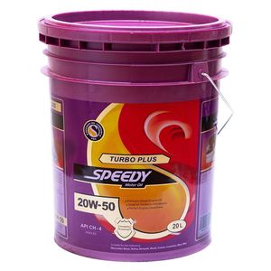 روغن موتور اسپیدی طرح توزیع عادلانه مدل turbo plus 20w 50 حجم 20 لیتر