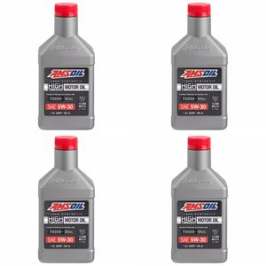روغن موتور ای ام اس اویل مدل 5w30 high mileage حجم 946 میلی لیتر بسته 4 عددی