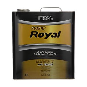 روغن موتور ایرانول مدل  sm 5w40   سوپر رویال حجم 5 لیتر