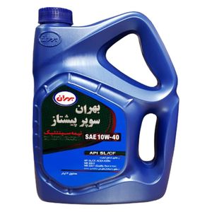 روغن موتور بهران مدل سوپر پیشتاز 10w40 sl_cf حجم 4 لیتر