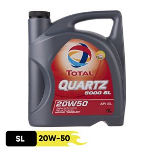 روغن موتور توتال مدل 5000 20w50 sl حجم ۴ لیتر