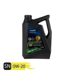 روغن موتور خودرو آیسین مدل 0w 20 sn plus حجم 4000 میلی لیتر