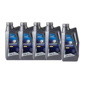روغن موتور خودرو آیسین مدل 20w 50 sn plus حجم 1000 میلی لیتر بسته 5 عددی