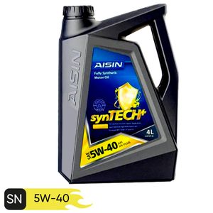 روغن موتور خودرو آیسین مدل 5w40 sn plus ظرفیت 4 لیتر