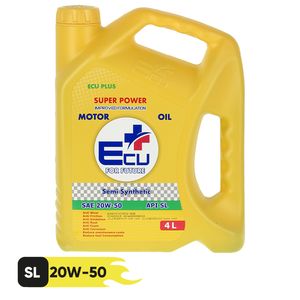 روغن موتور خودرو اکوپلاس مدل sl 20w50 حجم 4 لیتر