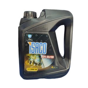 روغن موتور خودرو ایساکو مدل 20w 50 مشکی حجم 4 لیتر