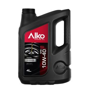 روغن موتور خودرو بنزینی آلکو مدل 40 10 sl 10w 40 حجم 4 لیتر