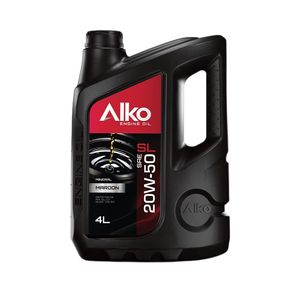 روغن موتور خودرو بنزینی آلکو مدل 50 20 sl 20w 50 حجم 4 لیتر